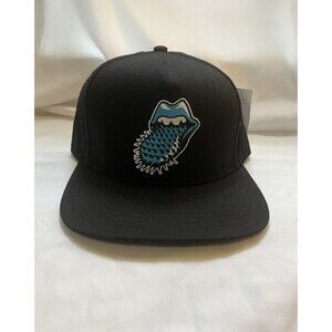 Cookies SF x Rolling Stones High Crown Black Snapback Hat Authentic
